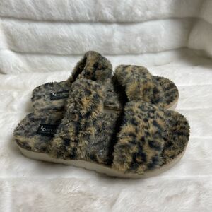 Kookaburra by Ugg animal prints fuzzy straps slippers size 8